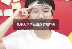 儿子大学毕业沉迷游戏咋办