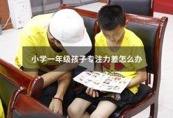 小学一年级孩子专注力差怎么办（一年级的小朋友专注力不够怎么办）