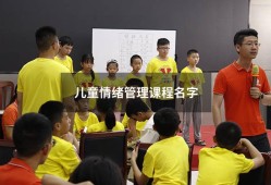 儿童情绪管理课程名字（儿童情绪管理的重要性）