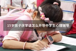 15岁孩子厌学该怎么开导[中学生心理辅导]（如何对中学生进行心理辅导）