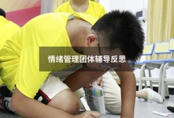 情绪管理团体辅导反思（情绪管理团体辅导活动方案）