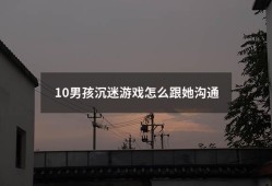 10男孩沉迷游戏怎么跟她沟通（儿子沉迷游戏父亲怎么和他沟通）
