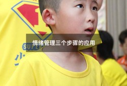 情绪管理三个步骤的应用