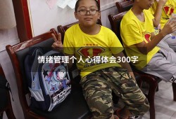 情绪管理个人心得体会300字7715