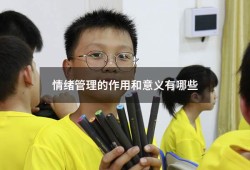 情绪管理的作用和意义有哪些（谈谈情绪管理的重要性）